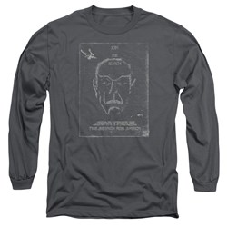 Star Trek - Mens Join The Search Long Sleeve Shirt In Charcoal