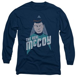 Star Trek - Mens The Real Mccoy Long Sleeve Shirt In Navy