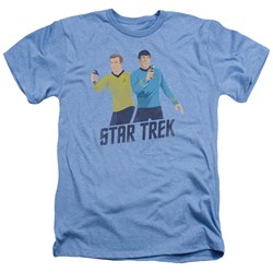 Star Trek - Mens Phasers Ready T-Shirt In Light Blue