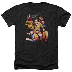 Star Trek - Mens At The Controls Heather T-Shirt