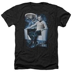 Star Trek - Mens Captain'S Chair Heather T-Shirt