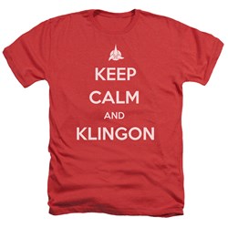 Star Trek - Mens Calm Klingon T-Shirt In Red