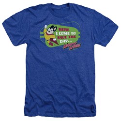 Mighty Mouse - Mens Here I Come Heather T-Shirt