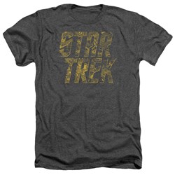 Star Trek - Mens Schematic Logo T-Shirt In Charcoal