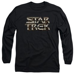 Star Trek - Mens Feel The Steel Long Sleeve Shirt In Black