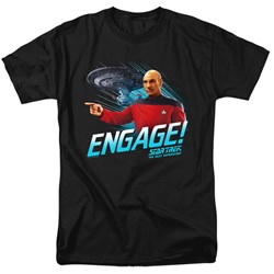 Star Trek - Mens Engage T-Shirt In Black