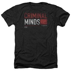 Criminal Minds - Mens Title Card Heather T-Shirt