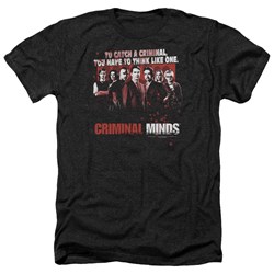 Criminal Minds - Mens Think Like One Heather T-Shirt