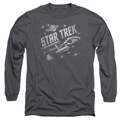 Star Trek - Mens Through Space Longsleeve T-Shirt