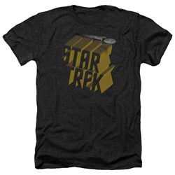 Star Trek - Mens 3D Logo Heather T-Shirt
