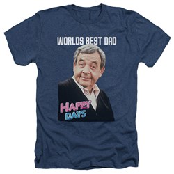 Happy Days - Mens Best Dad Heather T-Shirt