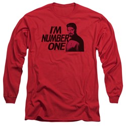 Star Trek - Mens Im Number One Long Sleeve Shirt In Red