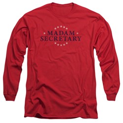 Madam Secretary - Mens Distress Logo Long Sleeve T-Shirt