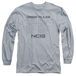 Ncis - Mens Gibbs Rules Long Sleeve T-Shirt
