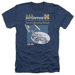 Star Trek - Mens Enterprise Manual Heather T-Shirt
