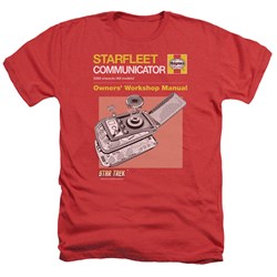 Star Trek - Mens Comm Manual Heather T-Shirt