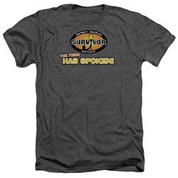 Survivor - Mens Tribe Has Spoken T-Shirt In Charcoal