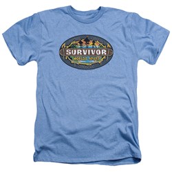 Survivor - Mens Worlds Apart Logo Heather T-Shirt