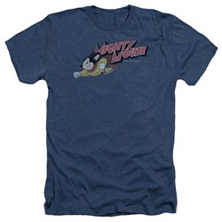 Mighty Mouse - Mens Mighty Retro T-Shirt In Navy