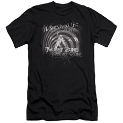 Twilight Zone - Mens I Survived T-Shirt In Black
