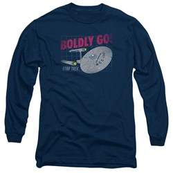 Star Trek - Mens Boldly Go Long Sleeve T-Shirt