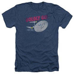 Star Trek - Mens Boldly Go Heather T-Shirt