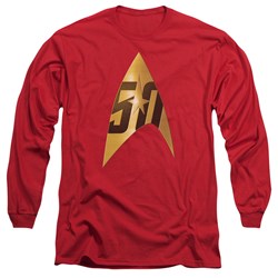 Star Trek - Mens 50Th Anniversary Delta Long Sleeve T-Shirt