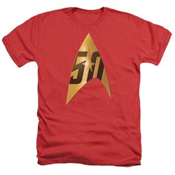 Star Trek - Mens 50Th Anniversary Delta Heather T-Shirt