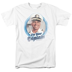 Cbs - Love Boat / I'M Your Captain Adult T-Shirt In White