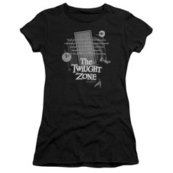 Cbs - Twilight Zone / Twilight Zone Monologue Juniors T-Shirt In Black