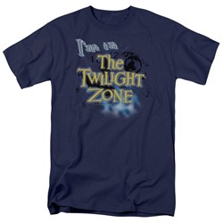 Cbs - Twilight Zone / I'M In The Twilight Zone Adult T-Shirt In Navy