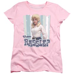 Cbs - Beverly Hillbillies / Wanna Rassle? Womens T-Shirt In Pink