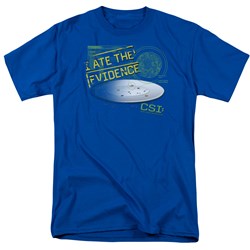 Cbs - Csi / I Ate The Evidence Adult T-Shirt In Royal Blue