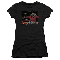 Star Trek - St / Say What? Juniors T-Shirt In Black