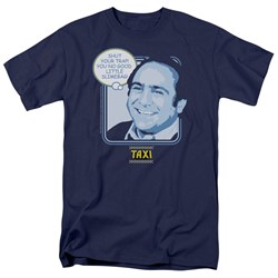 Cbs - Taxi / Shut Your Trap Adult T-Shirt In Navy