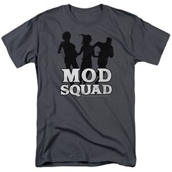 Cbs - Mod Squad / Mod Squad Simple Run Adult T-Shirt In Charcoal