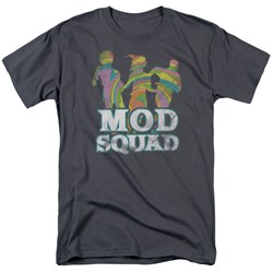 Cbs - Mod Squad / Mod Squad Run Groovy Adult T-Shirt In Charcoal