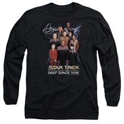 Star Trek - Mens Ds9 Crew Long Sleeve Shirt In Black