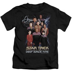Star Trek - St: Ds9 / Ds9 Crew Little Boys T-Shirt In Black