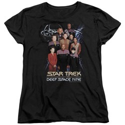 Star Trek - St: Ds9 / Ds9 Crew Womens T-Shirt In Black