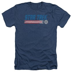 Star Trek - Mens Americana Enterprise Heather T-Shirt
