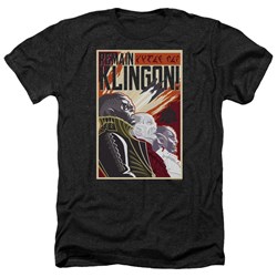 Star Trek Discovery - Mens Remain Klingson Poster Heather T-Shirt