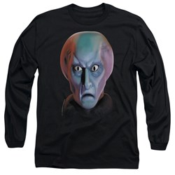 Star Trek - Mens Balok Head Long Sleeve Shirt In Black