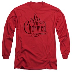 Charmed - Mens Charmed Logo Long Sleeve Shirt In Red