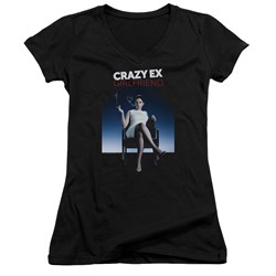 Crazy Ex Girlfriend - Juniors Crazy Instinct V-Neck T-Shirt