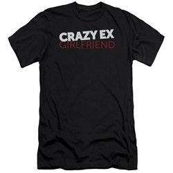 Crazy Ex Girlfriend - Mens Crazy Logo Premium Slim Fit T-Shirt