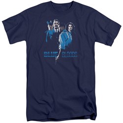 Blue Bloods - Mens Blue Inverted Tall T-Shirt