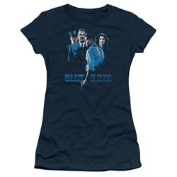 Blue Bloods - Juniors Blue Inverted T-Shirt