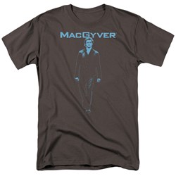 Macgyver - Mens Mono Blue T-Shirt