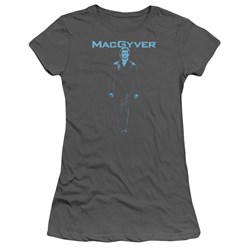 Macgyver - Juniors Mono Blue T-Shirt